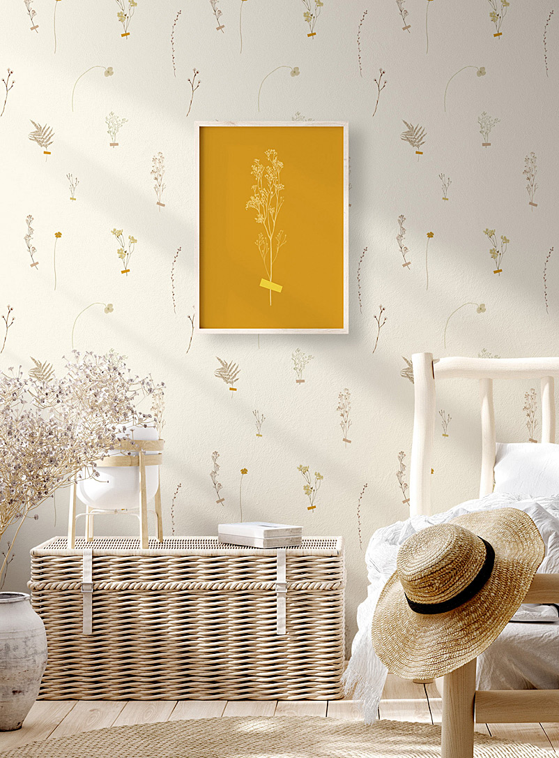 Meraki Assorted beige Jardin de Métis self-adhesive wallpaper strip