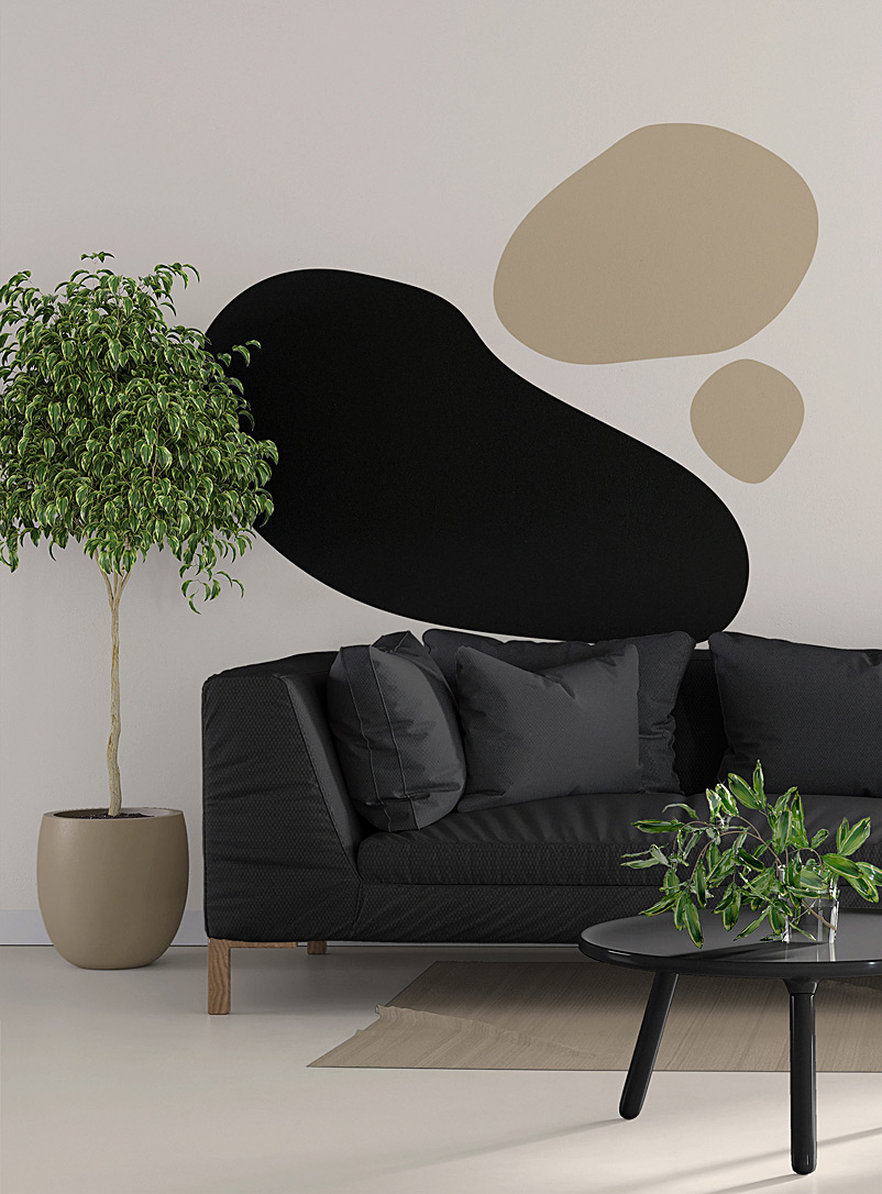 Meraki Assorted black Les roches wall decals In collaboration with artist Catherine Lavoie
