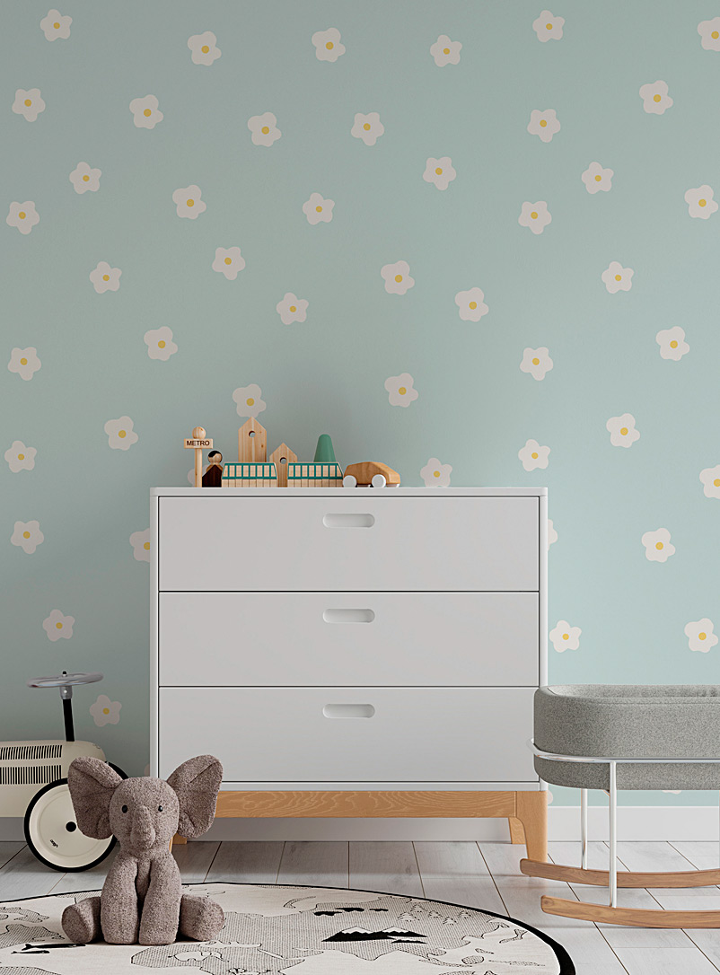 Meraki: Les autocollants muraux Fleurettes coquettes Ensemble de 72 pi&egrave;ces Orange