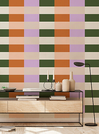 Retro Station self-adhesive wallpaper strip
