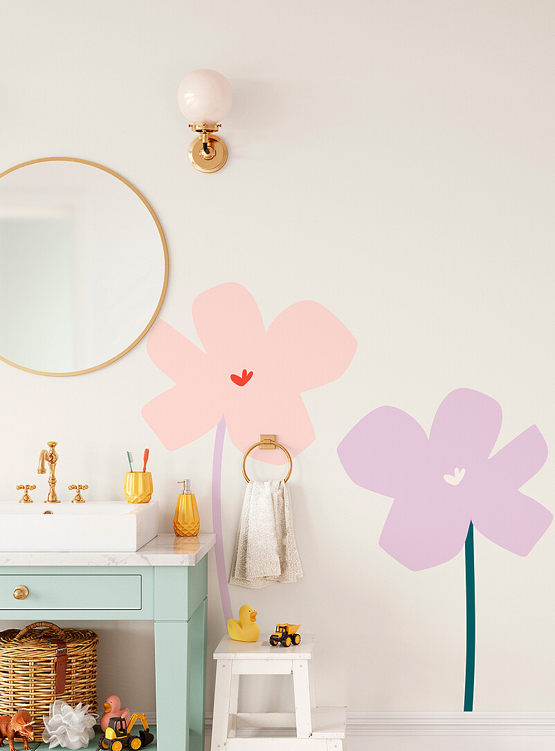 Kiwistar Fiore – Linee Punti Adesivo da Parete in 6 Taglie – Wall Sticker Wall Sticker, 56_lichtblau, 120 x 75 cm Kiwistar Fiore – Linee Punti Adesivo da Parete in 6 Taglie – Wall Sticker Wall Sticker, 56_lichtblau, 120 x 75 cm