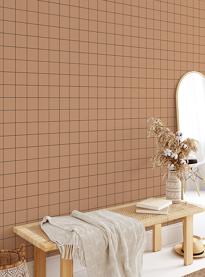Meraki Assorted brown  Mathematically speaking self-adhesive wallpaper strip