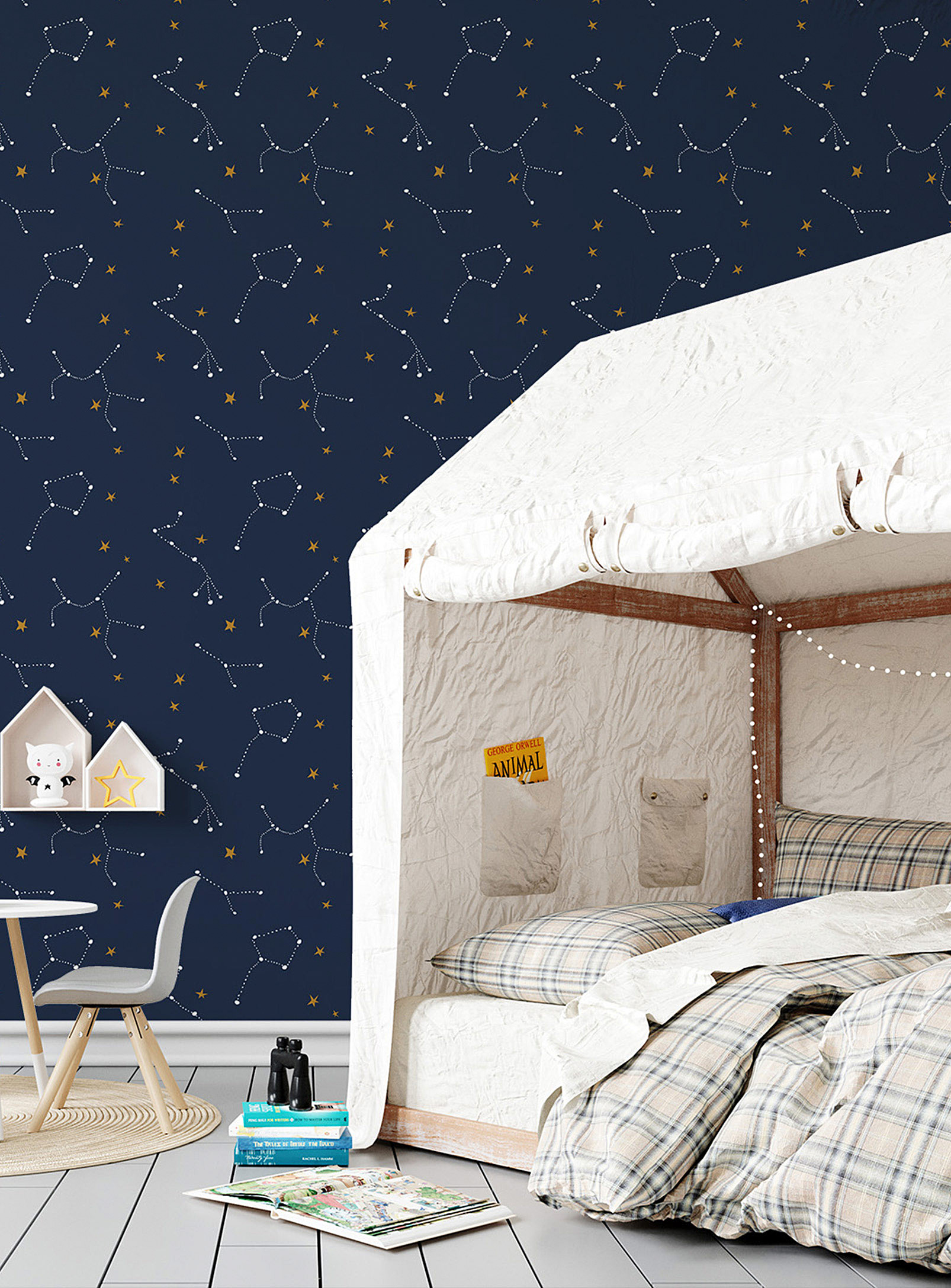 Meraki - Tête dans les étoiles self-adhesive wallpaper strip