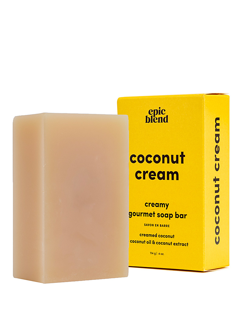 Epic Blend: Le savon en barre à la crème de noix de coco Beige crème pour homme