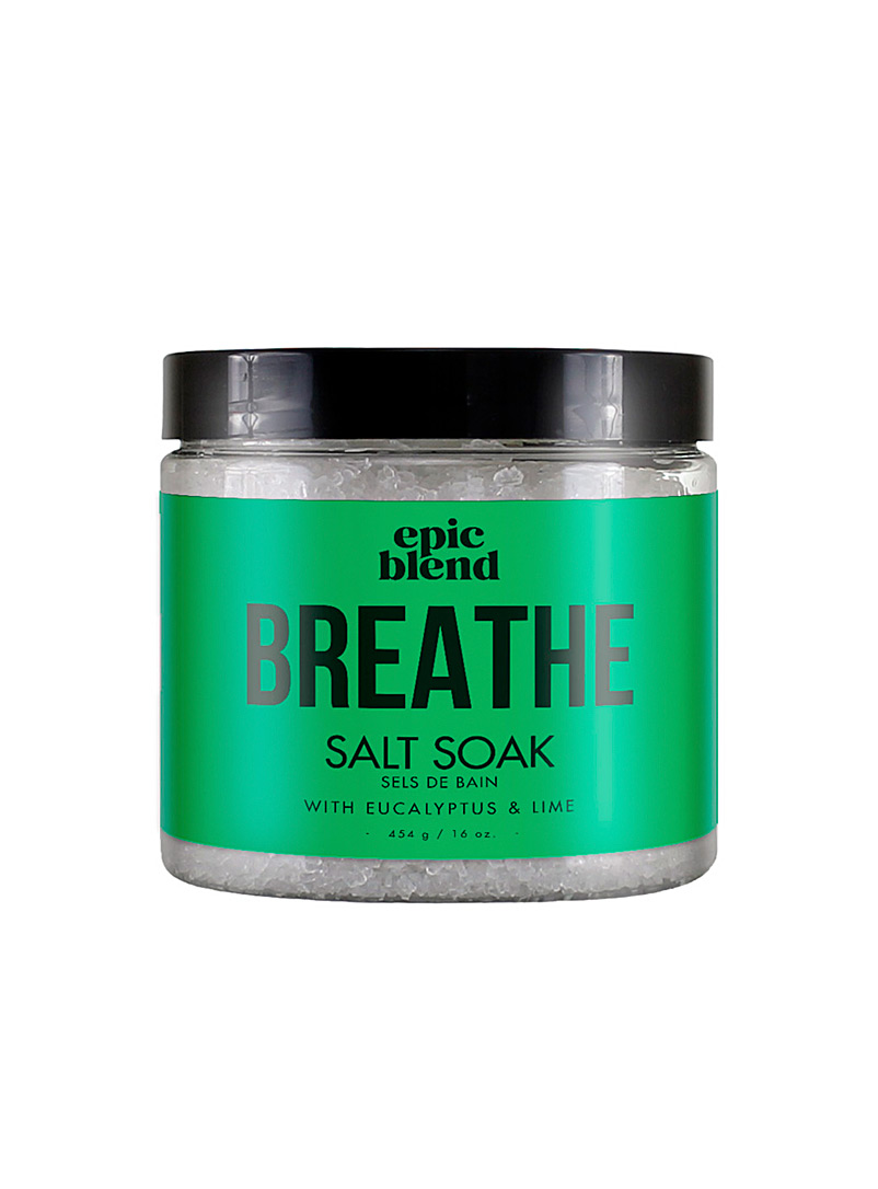 Epic Blend: Le sel de bain Breathe Vert pour homme