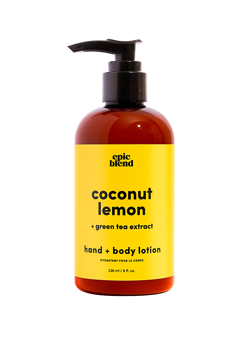 Epic Blend: La lotion pour les mains et le corps noix de coco et citron Orange pour homme