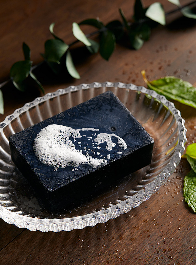 Epic Blend: Le savon en barre au charbon édition Lump of Coal Écru/Lin pour homme