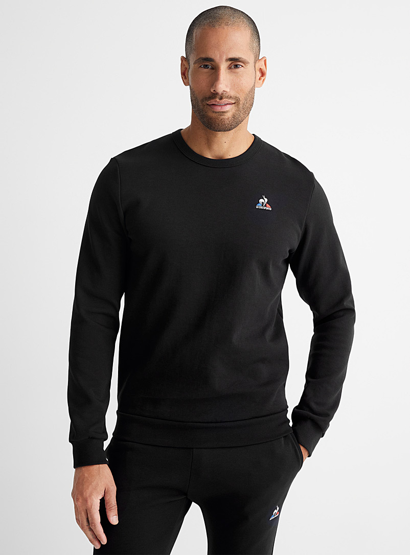 Le coq sportif Black Logo patch sweatshirt for men