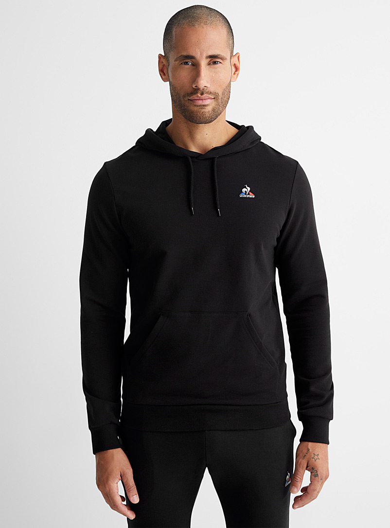 Le coq sportif Black Logo emblem hoodie for men