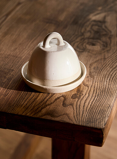 Classic White Butter Dish