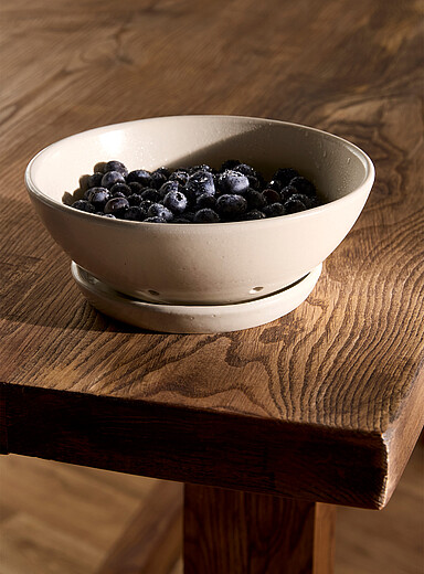 Small Sand Colander and Plate | Atelier Tréma | Dinnerware & Table Art ...