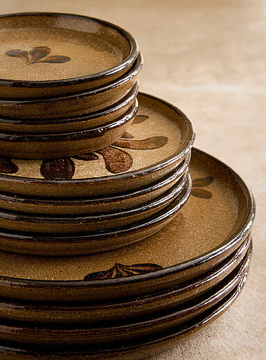 Saint-Armand Flower plate Set of 4