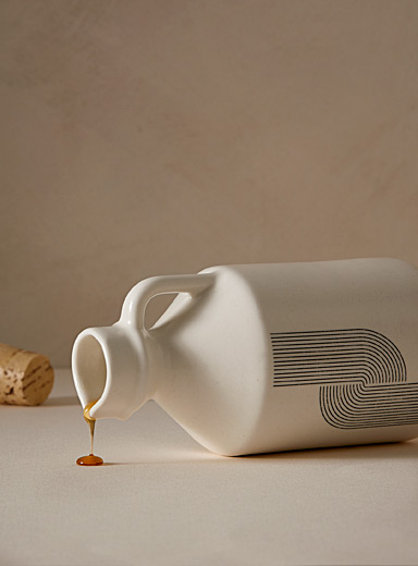 La cruche &agrave; sirop d'&eacute;rable trac&eacute; r&eacute;tro Exclusivit&eacute; Fabrique 1840