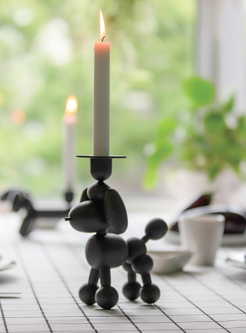 Fatboy Charcoal Can-Dolly poodle balloon candleholder