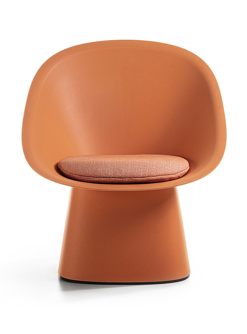 TOOU: La chaise intérieur et extérieur arrondie Sensu Orange
