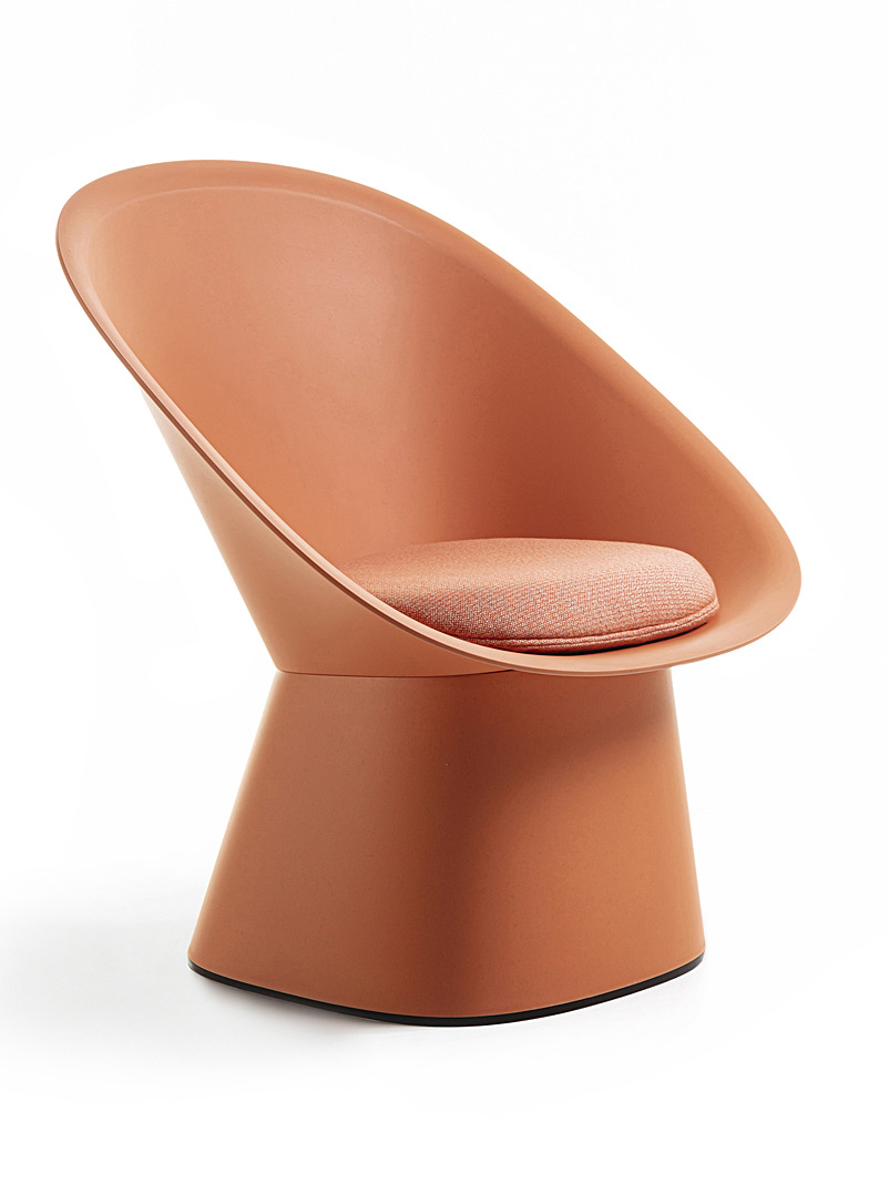 TOOU: La chaise int&eacute;rieur et ext&eacute;rieur arrondie Sensu Gris ardoise