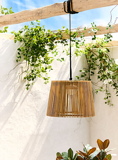 La lampe suspendue en bambou Okinawa