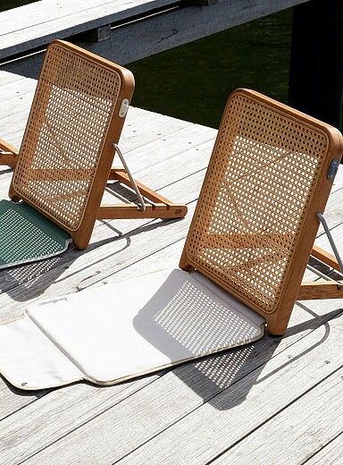 La chaise de plage dossier rotin The Lounger