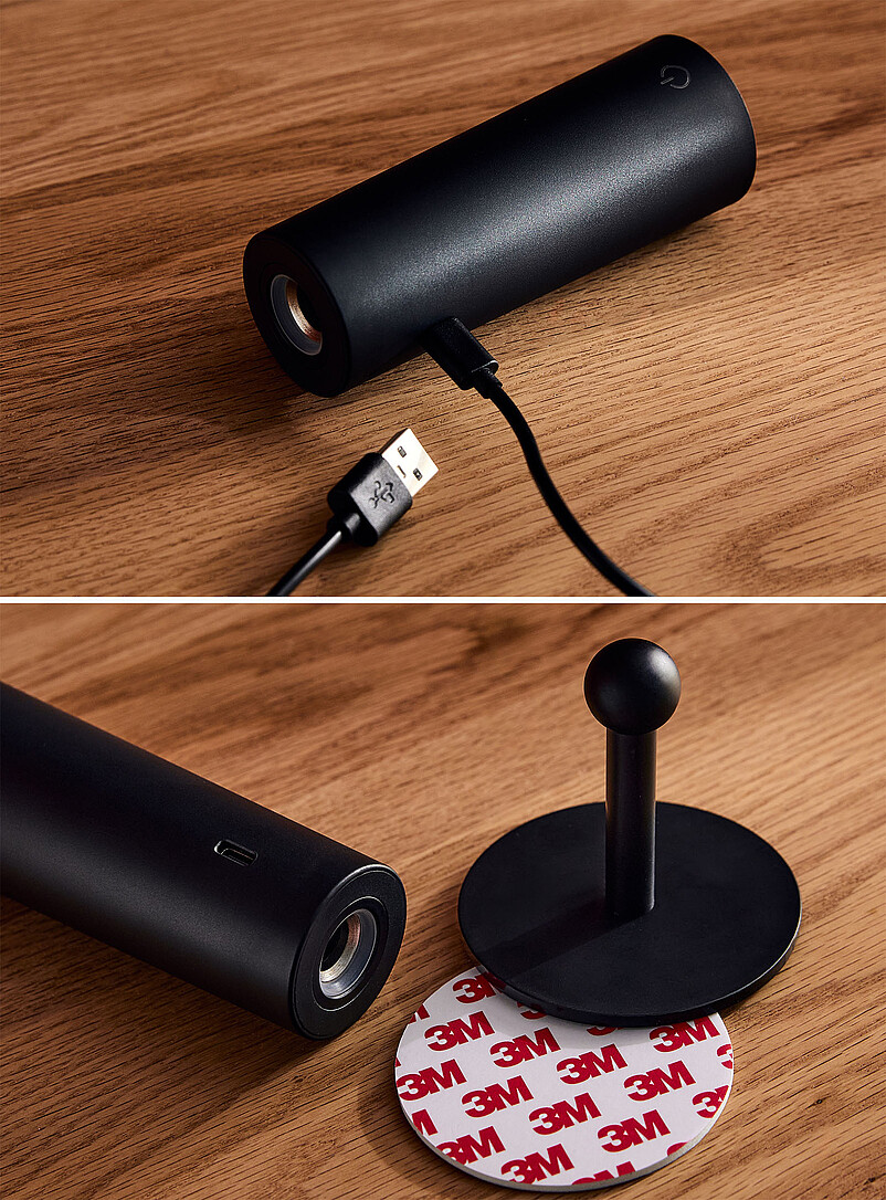 Simons Maison: La lampe murale sans fil Newgarden Roll 4 Noir