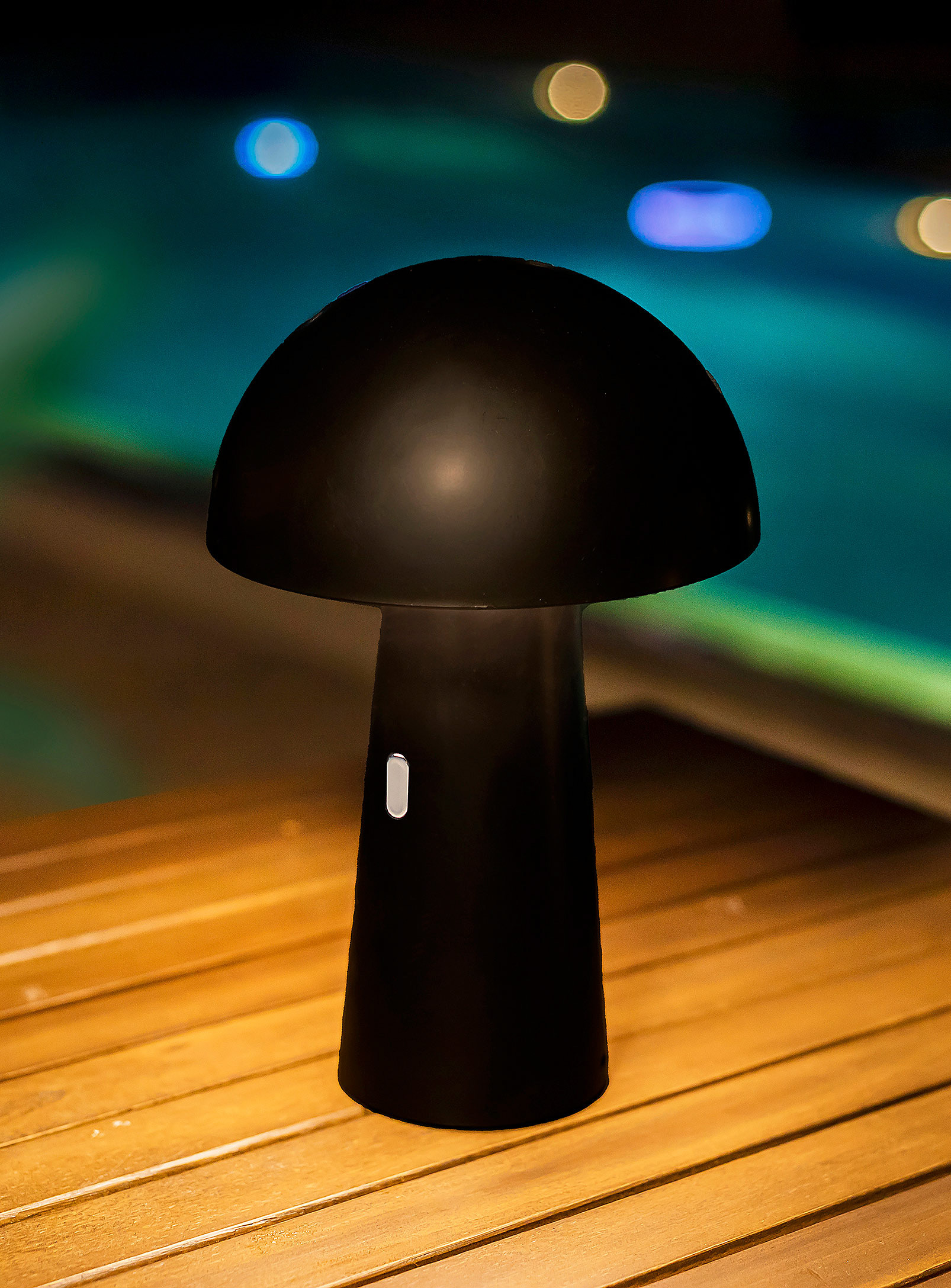 Newgarden Shitake Portable Table Lamp In Black