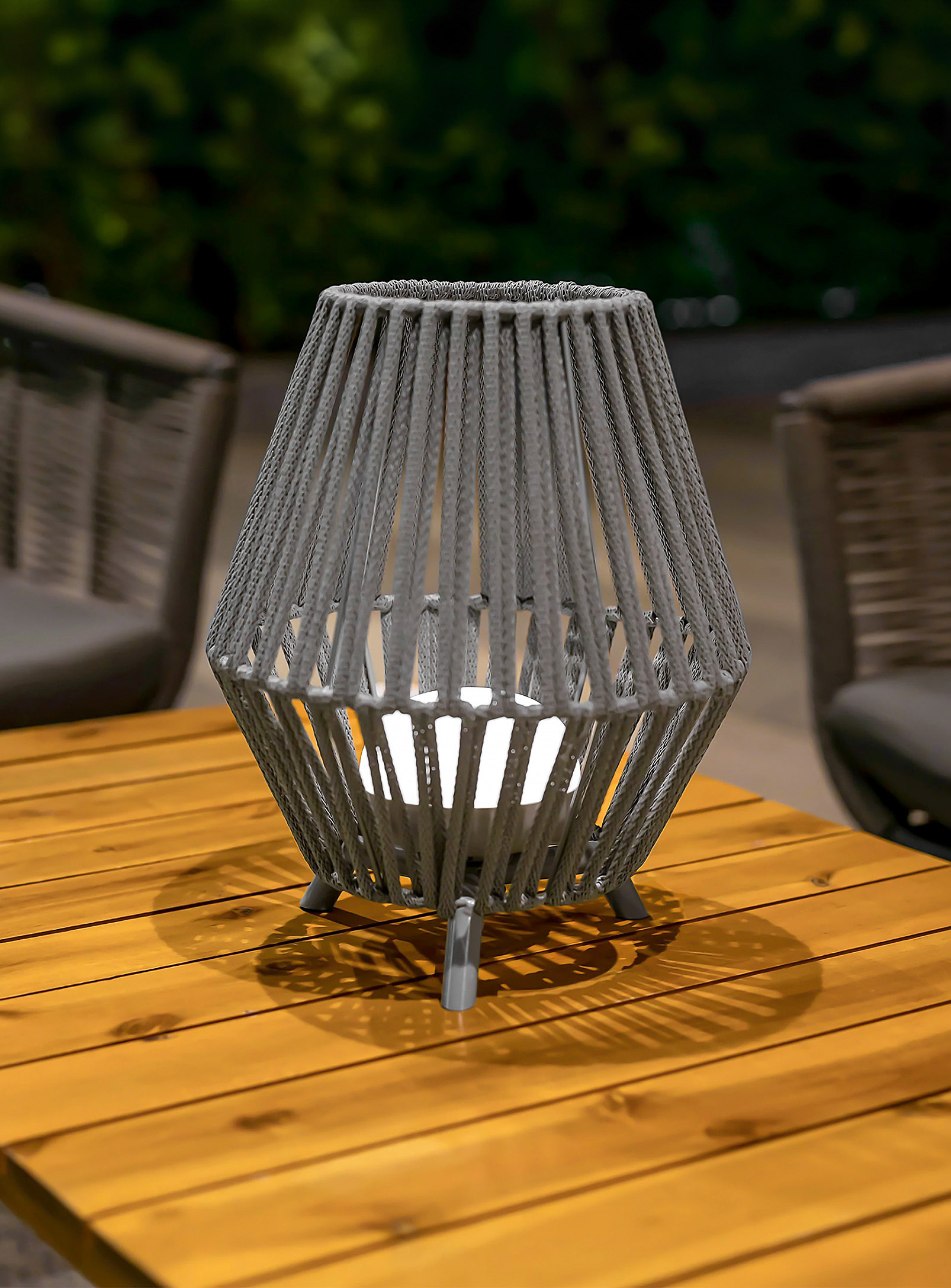 Newgarden Conta Indoor-outdoor Openwork Lamp See Available Sizes In Grey