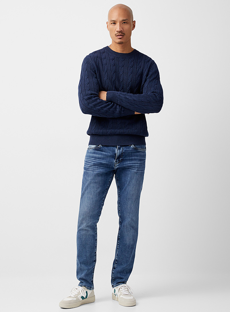Mavi: Le jean Jake SuperMove bleu moyen Coupe étroite Bleu foncé pour 