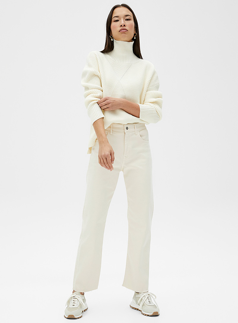 White Barcelona wide-leg jean | Mavi 