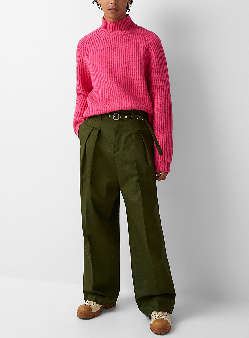 JW Anderson Green Belted wide-leg pant for men