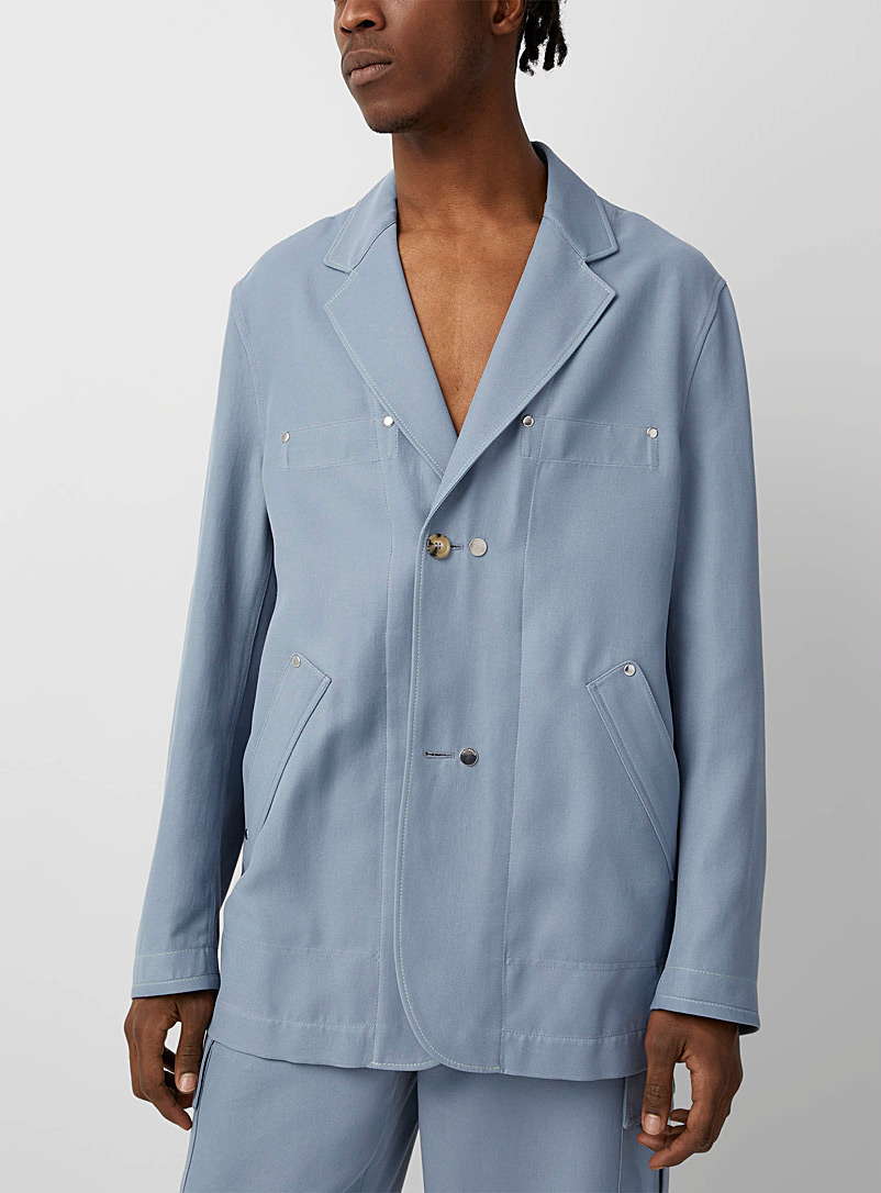 JW Anderson Baby Blue Relaxed fit workwear jacket for men