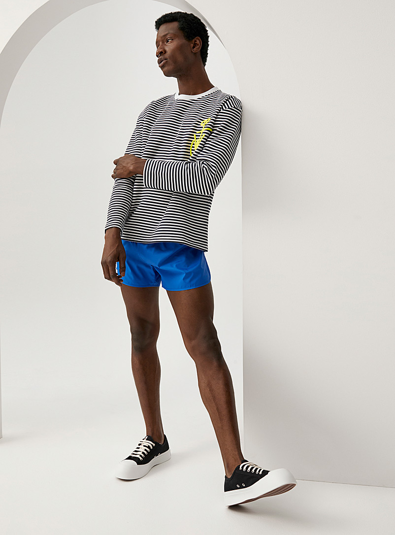 JW Anderson Blue Colourful running shorts for men