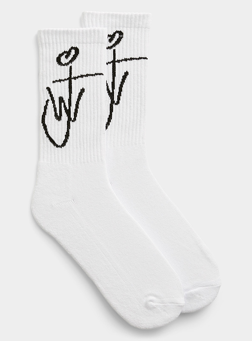 JW Anderson White Anchor socks for men