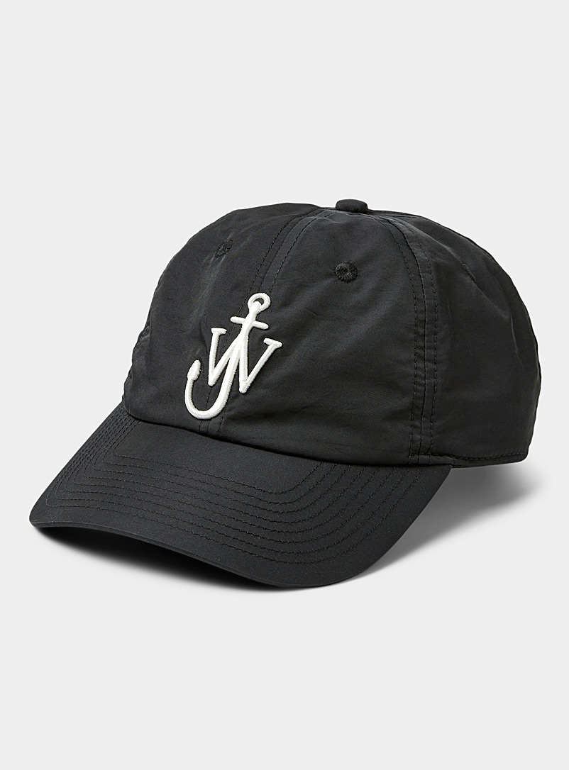 JW Anderson Black Embroidered logo baseball cap for men