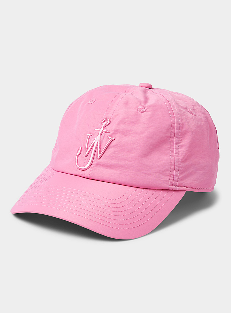 JW Anderson Pink Embroidered logo baseball cap for men