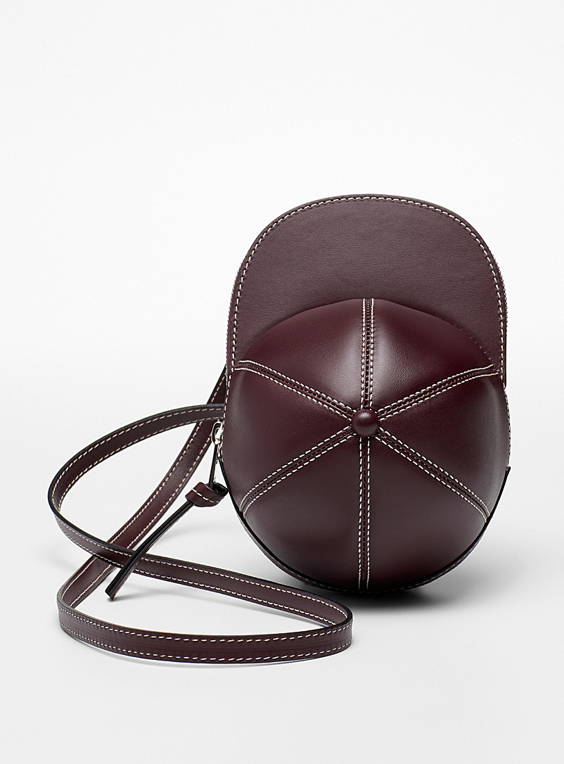 JW Anderson Ruby Red The leather cap bag for men