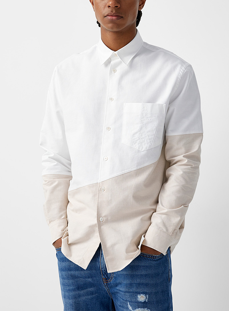 Embroidered logo patchwork shirt | JW Anderson | J.W. Anderson