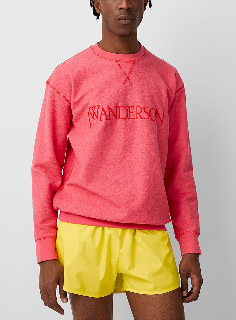 JW Anderson Pink Inside-out sweatshirt for men