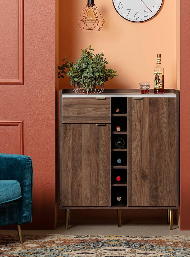 South Shore Dark Brown Hype small sideboard