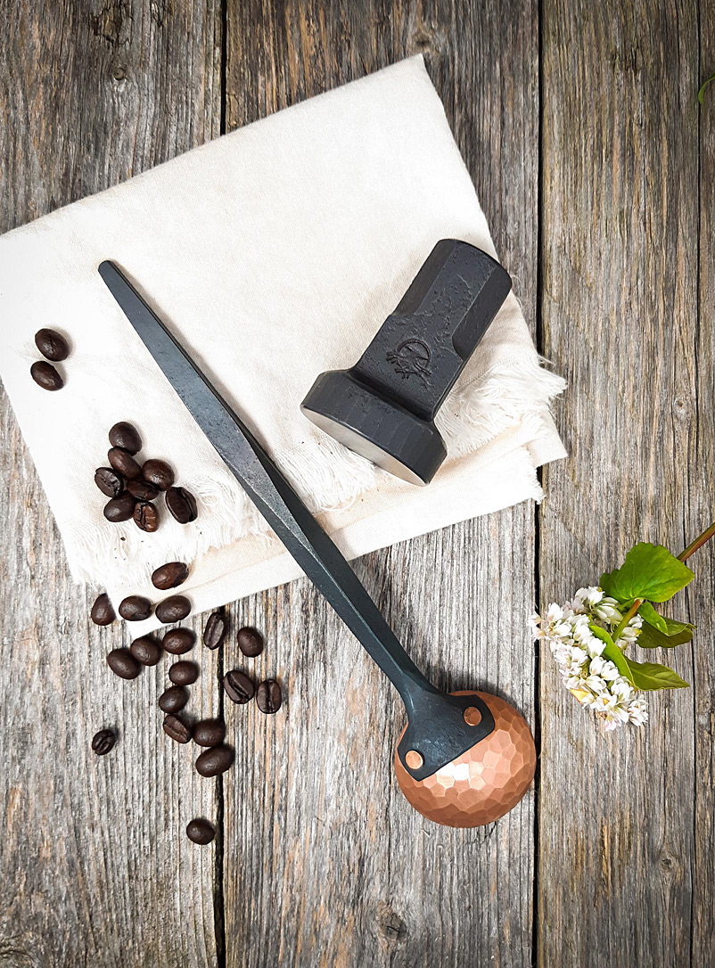 Strobus Forge Assorted Forged coffee tamper and dosing spoon duo