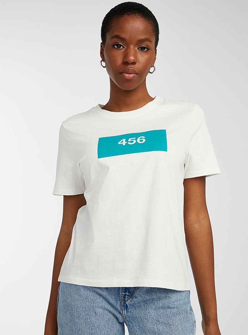 Twik: Le t-shirt 456 Blanc pour femme