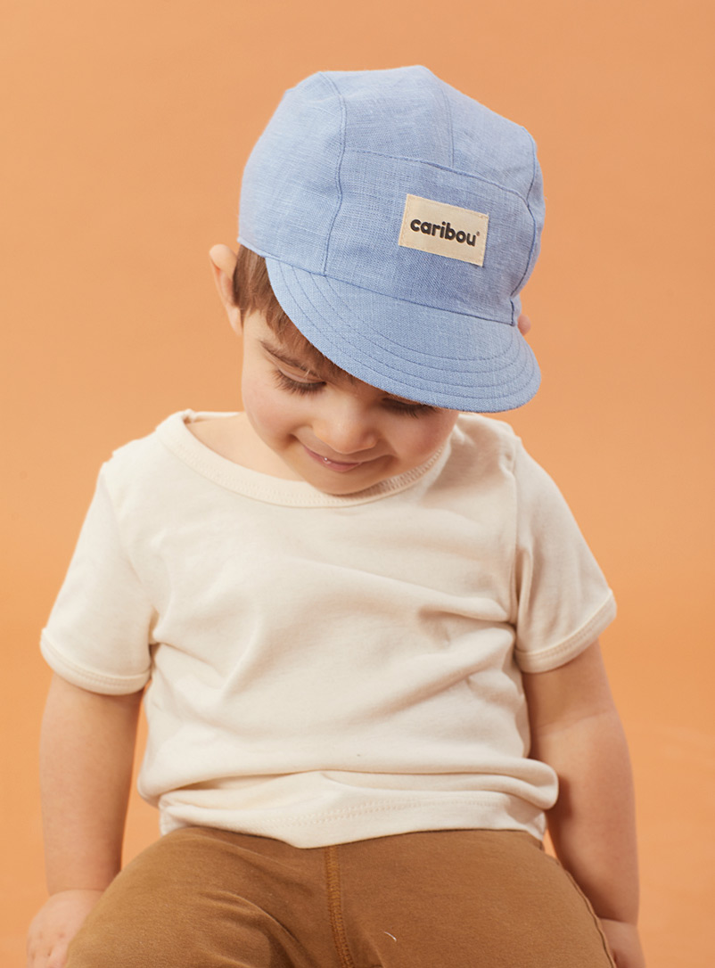 Studio Caribou Baby Blue Colourful linen cap Kids