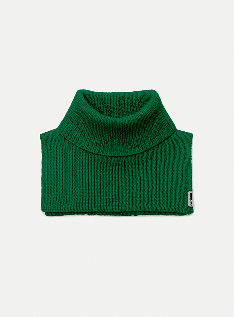 Studio Caribou Green Merino wool neck warmer Child - 1 to 12 years