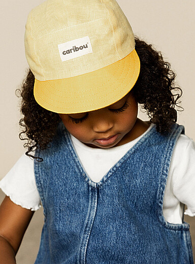 La casquette color&eacute;e pur lin Enfant