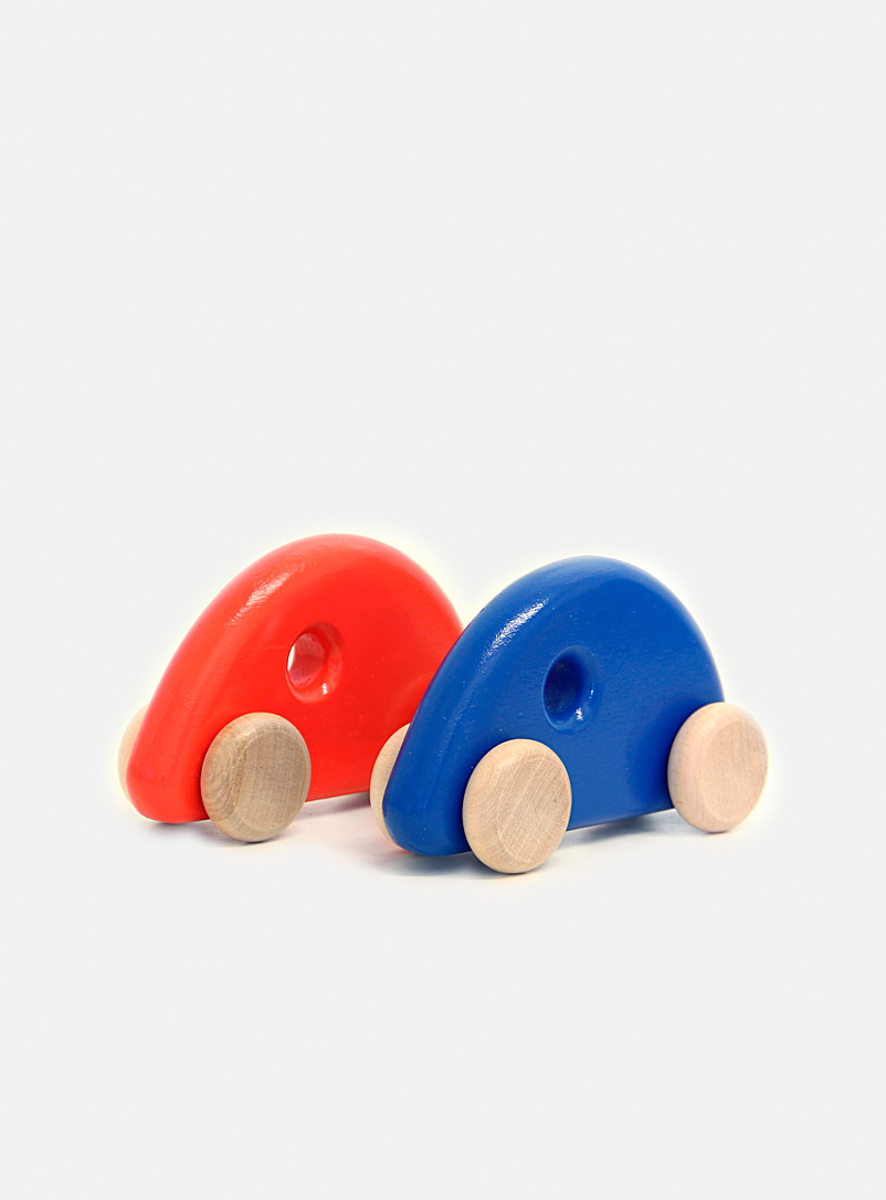 Studio Caribou: Les petites voitures en bois Ensemble de 2 Rouge