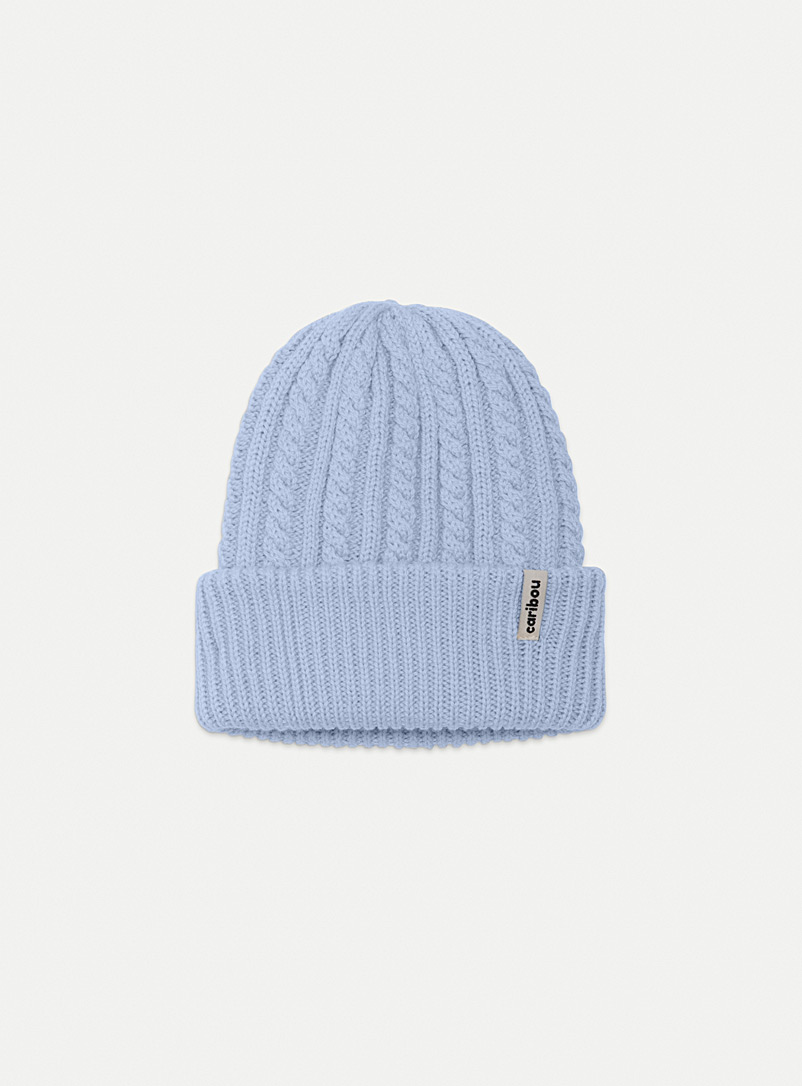 Studio Caribou Baby Blue Classic merino tuque 2 years to adult