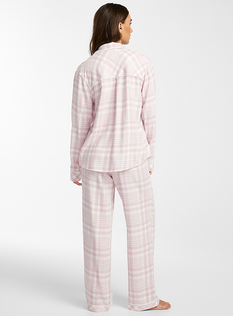 Rails: L'ensemble pyjama Clara carreaux rosés Rose pour femme