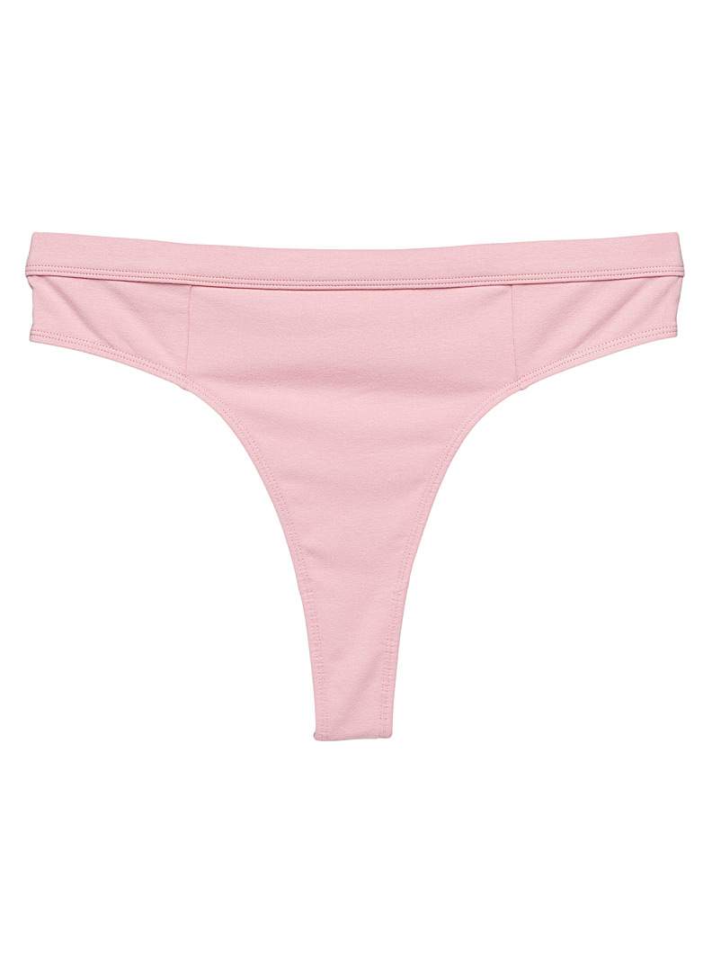 Moons and Junes: Le tanga coton Juno Taille plus Rose pour femme