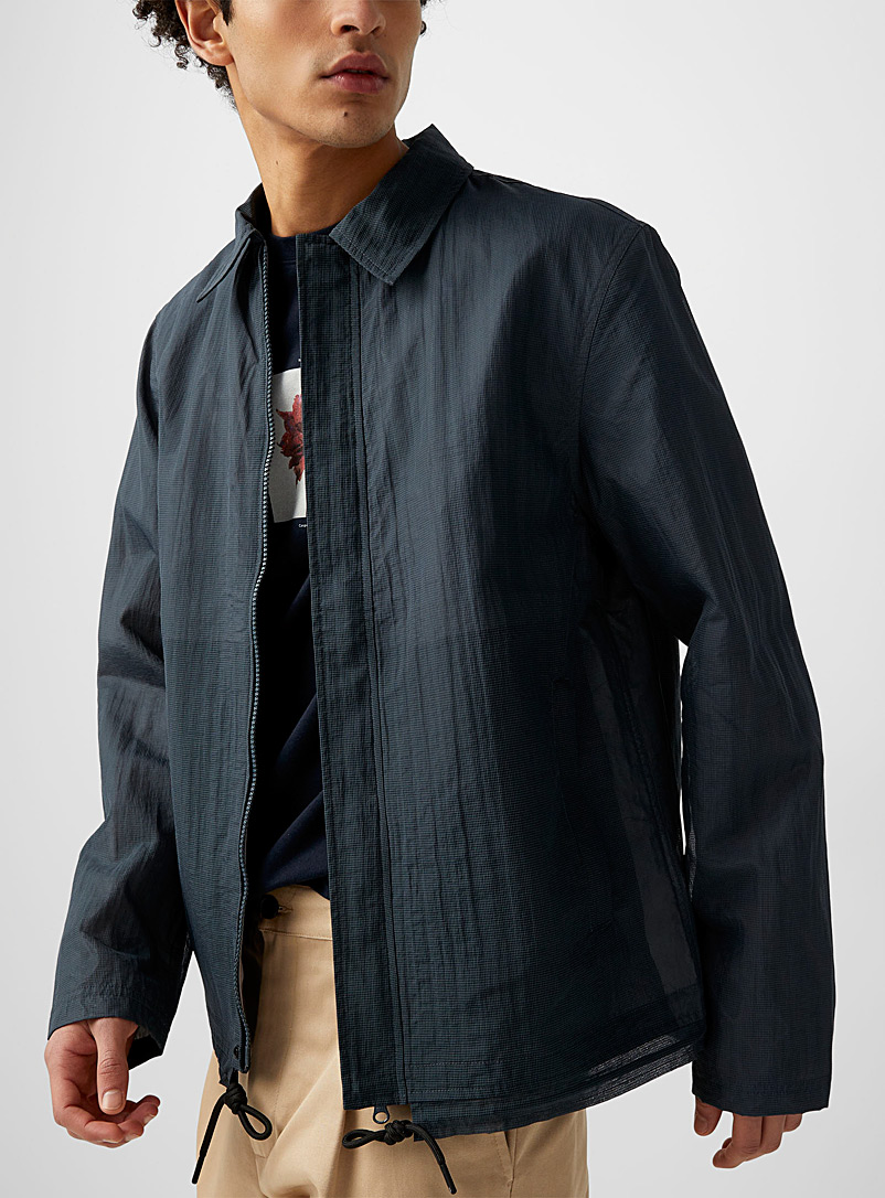 Wood Wood Green Dash two-tone jacket for men