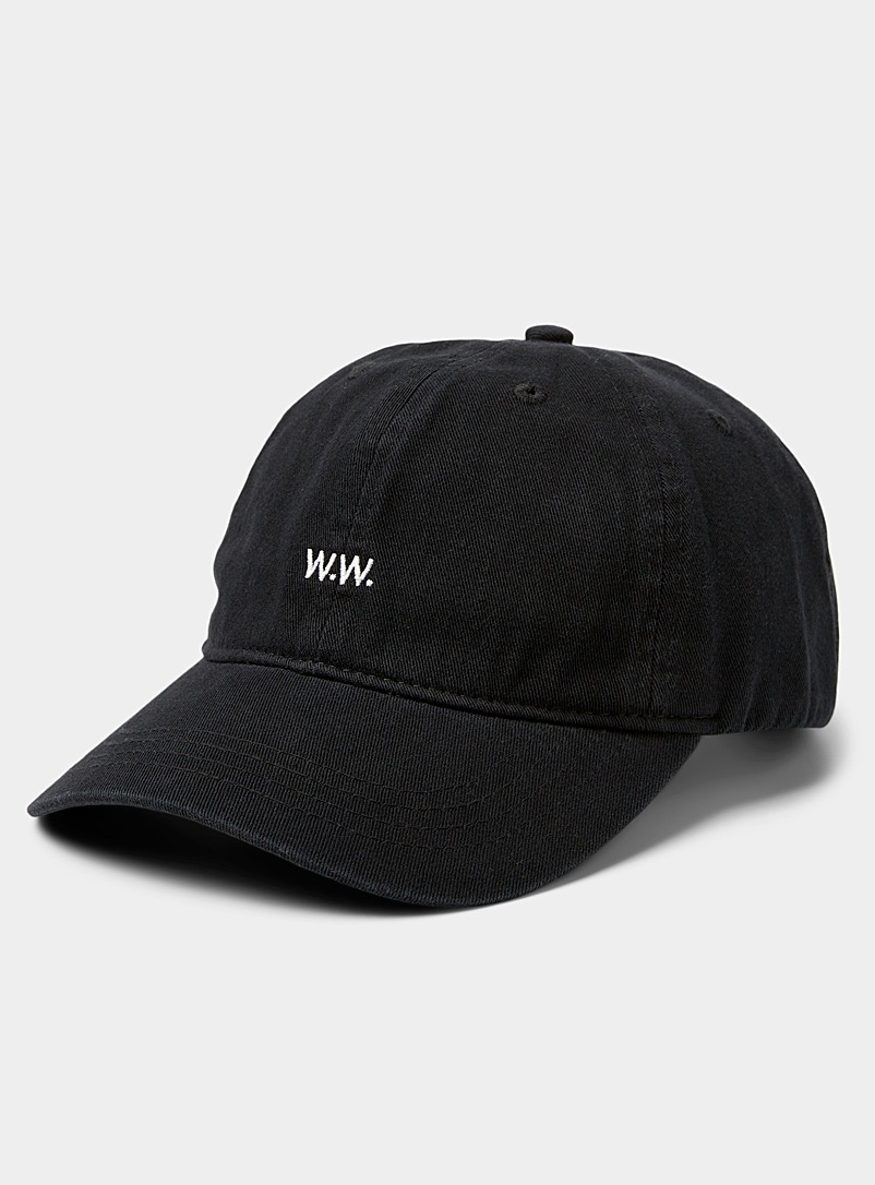 Wood Wood Black Low Profile embroidered logo cap for men