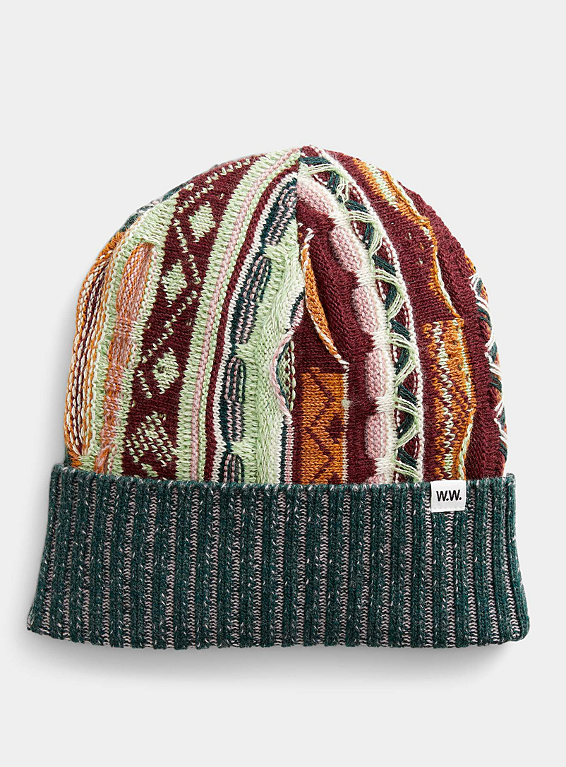 Wood Wood Assorted Latore Coogi tuque for men