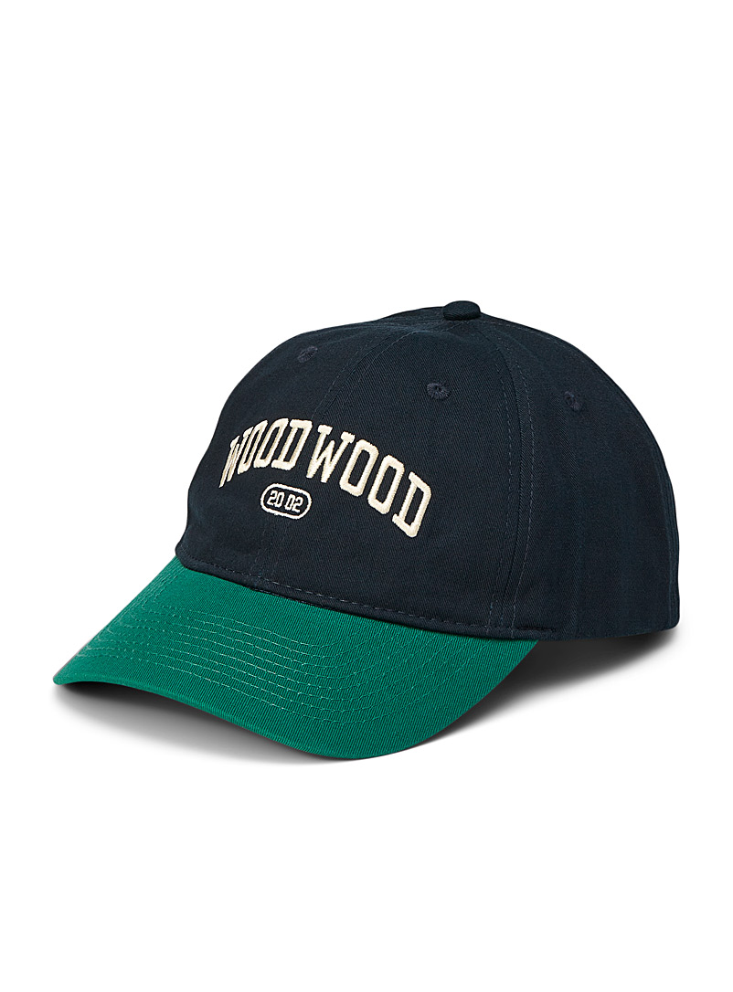 Wood Wood Marine Blue Varsity two-tone cap for men